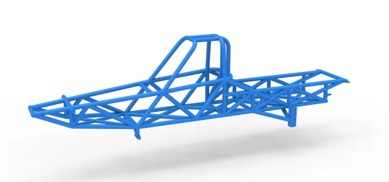Frame of Vintage Mud dragster Scale 1:25 - Model preview 1
