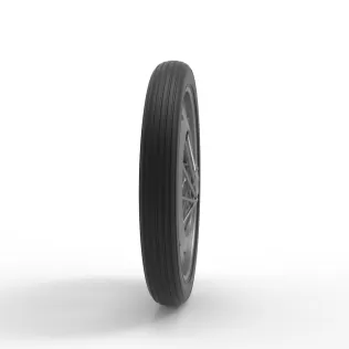 Front wire wheel of vintage dragster Version 3 Scale 1:25 - Model thumbnail 3