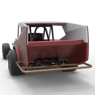 Vintage Dirt Modified stock car Version 5 Scale 1:25 - Model thumbnail 14