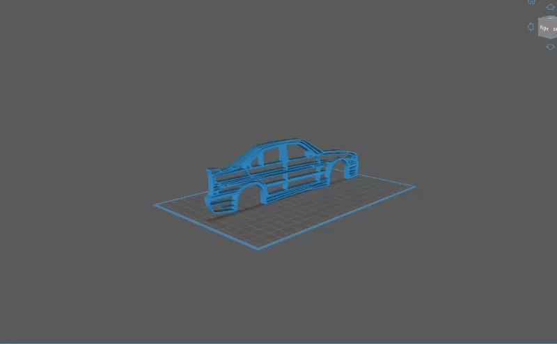 BMW - E36 Alpina Wall Art - Model preview 2