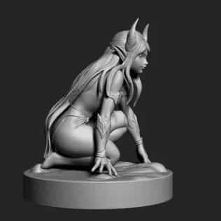 Night elf girl - Model thumbnail 4