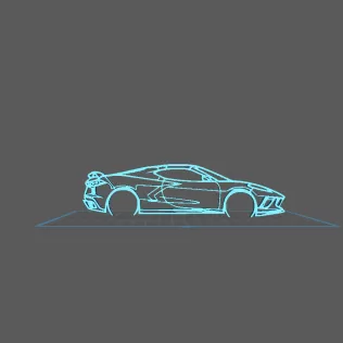 Chevrolet - Corvette C8 Wall Art