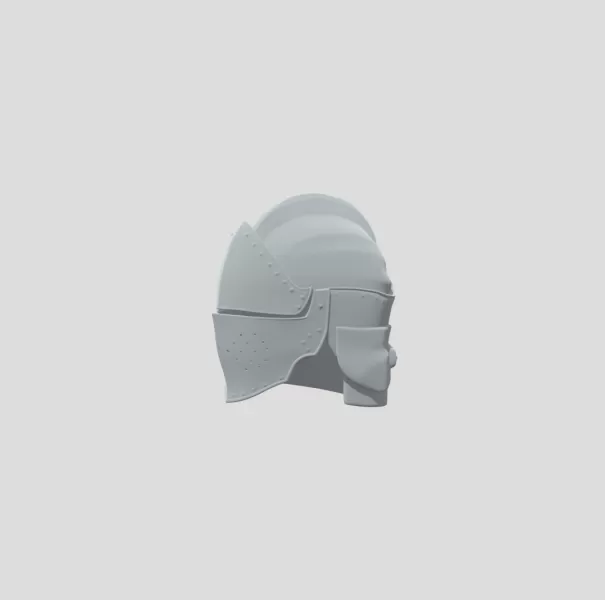 Knight Helmet - Model preview 2