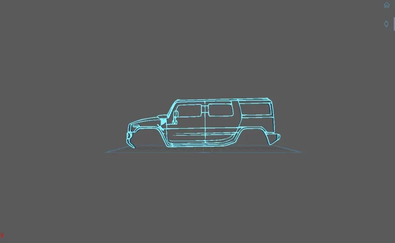 Hummer - H2 2010 Wall Art - Model preview 1