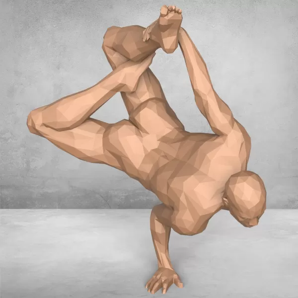 Dancing Man Statue - Model preview 3