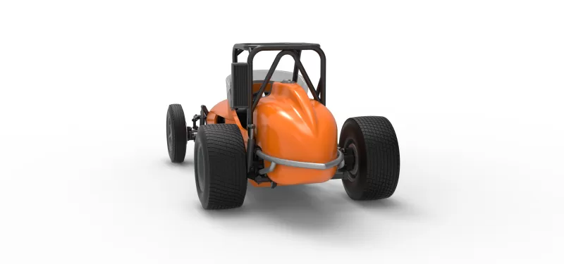 Dirt Silver Crown Champ car Version 2 Scale 1:25 - Model preview 14