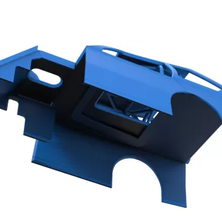 Shell of Mod Lite Race car Version 2 Scale 1:25 - Model thumbnail 3