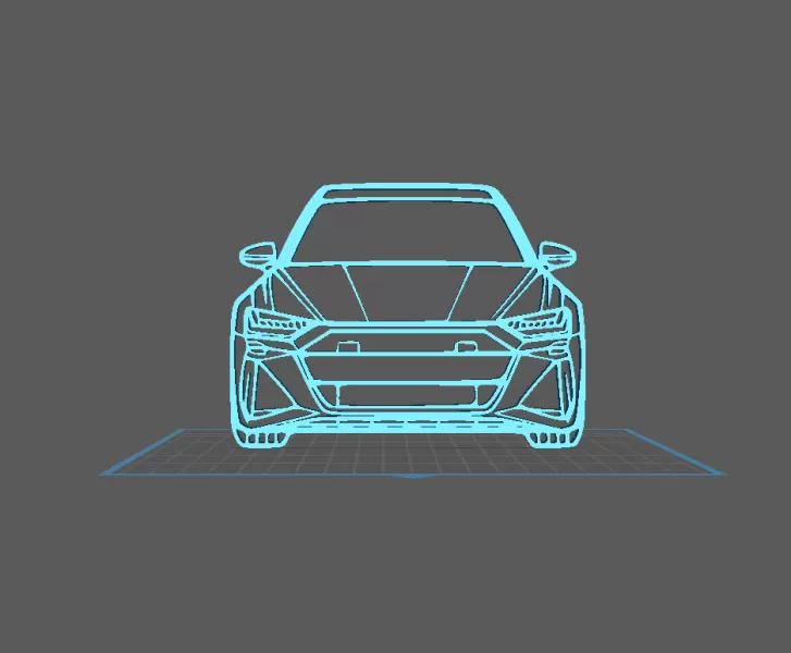 Audi - RS6 Wall Art - Model preview 2