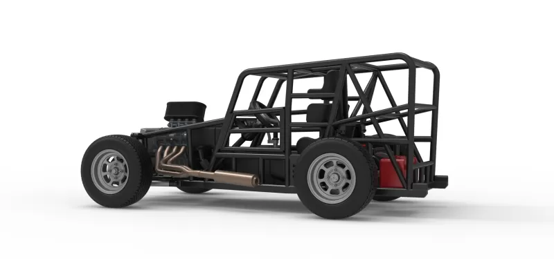 Dwarf car Base Scale 1:25 - Model preview 13