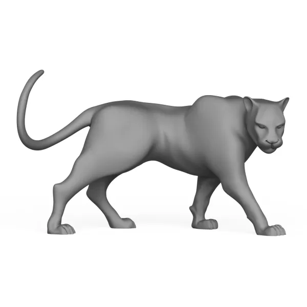 3D Printable Wild Animal Jaguar - Model preview 3
