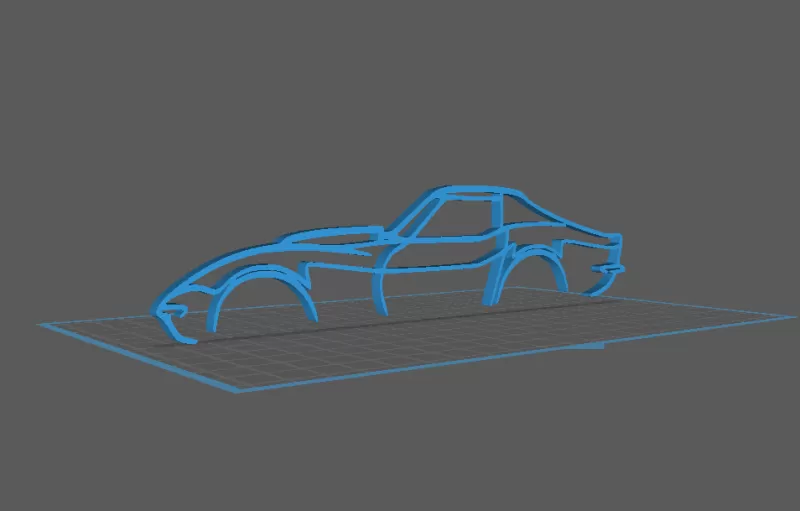 Chevrolet - Corvette C3 Wall Art - Model preview 2