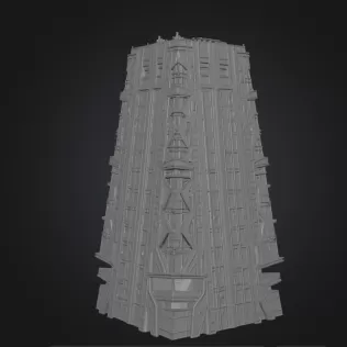 Cyberpunk skyscraper - Model thumbnail 2