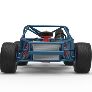 Vintage Dirt late model Race car Base Scale 1:25 - Model thumbnail 7