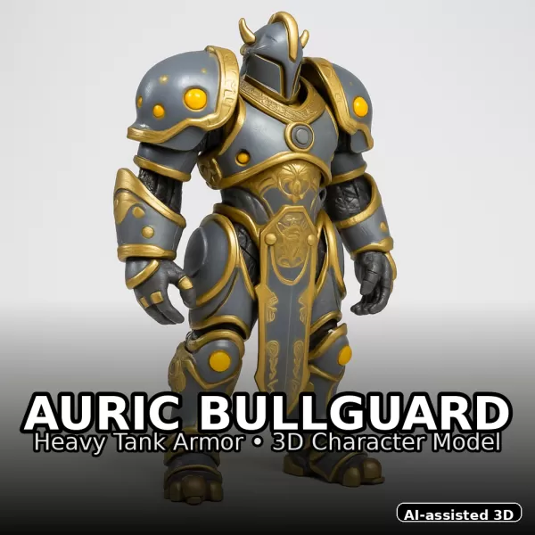 Emberforge Guardians — High-Poly Kitbash Character Pack (10 Mode - Model preview 14