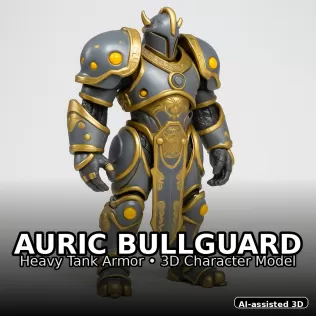 Emberforge Guardians — High-Poly Kitbash Character Pack (10 Mode - Model thumbnail 14