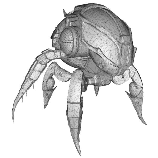 Cinematic Creature + Mech Kitbash Pack (High-Poly 3D Models) - Model preview 17