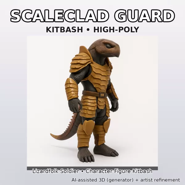 Cinematic Creature + Mech Kitbash Pack (High-Poly 3D Models) - Model preview 12