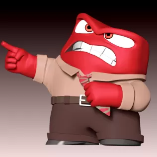 Anger Fan Art - Model thumbnail 3