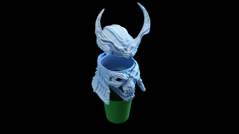 Mortal Kombat 2 Shao Kahn Popcorn - Model preview 7