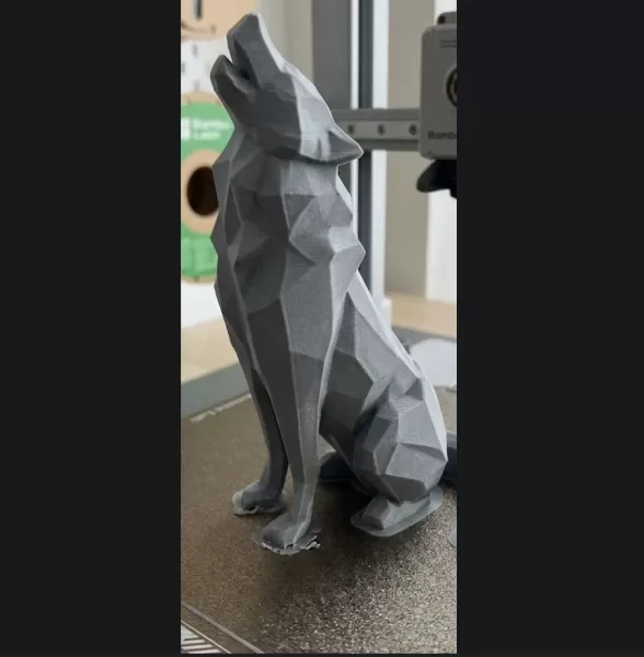 low_poly_wolf - Model preview 2
