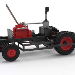 Chassis of Racing Combine Harvester Scale 1:25 - Model thumbnail 16