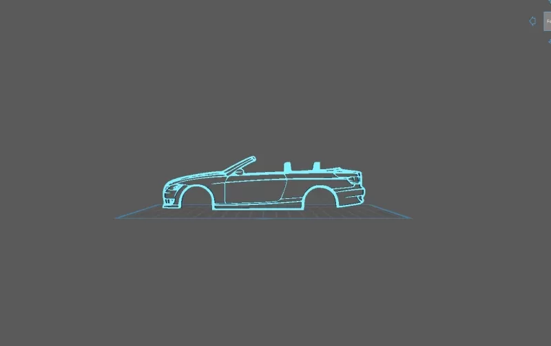 BMW - E93 2008 Wall Art - Model preview 1