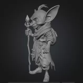 Mystic Goblin - Model thumbnail 2