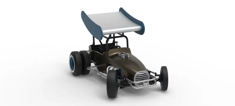 Vintage Winged Supermodified for Dirt while turning V2 1:25 - Model preview 26