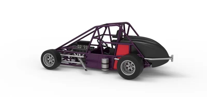 Experimental Pavement Silver Crown Car Base Version 2 Scale 1:25 - Model preview 12