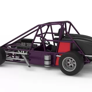 Experimental Pavement Silver Crown Car Base Version 2 Scale 1:25 - Model thumbnail 12