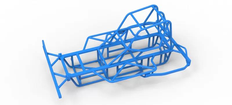 Frame of BriSCA Micro Formula 2 Stock Car Scale 1:16 - Model preview 2