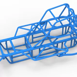 Frame of BriSCA Micro Formula 2 Stock Car Scale 1:16 - Model thumbnail 2