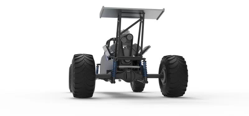 Vintage Mud dragster Scale 1:25 - Model preview 15