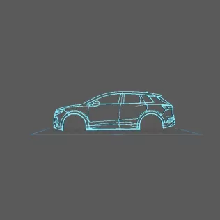 Audi - E-Tron Q4 Wall Art