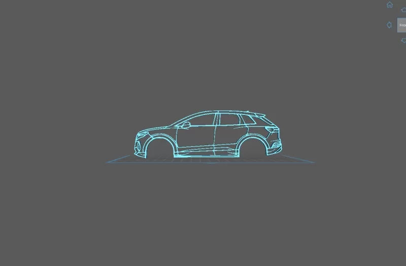 Audi - E-Tron Q4 Wall Art - Model preview 1