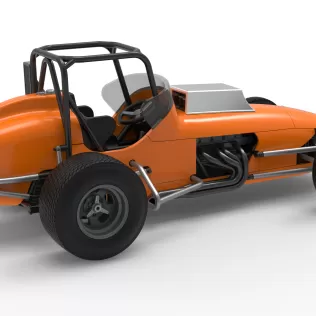 Dirt Silver Crown Champ car Version 2 Scale 1:25 - Model thumbnail 20