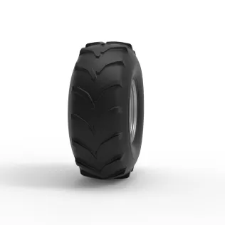 Front wheel from Mud dragster Version 4 Scale 1:25 - Model thumbnail 3