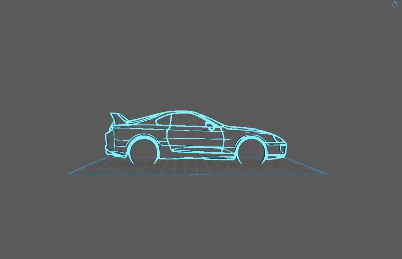 Toyota - Supra MK4 Wall Art - Model preview 2