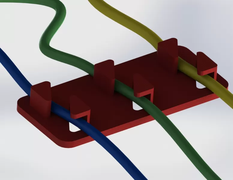 Free Cable Organizer Clip Clean Desk - Model preview 5