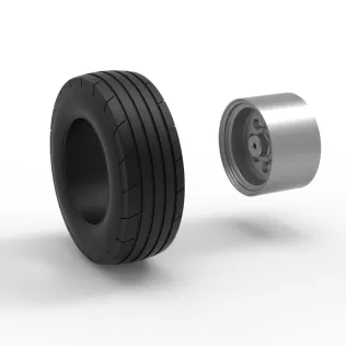 Front tractor wheel Version 4 Scale 1:25