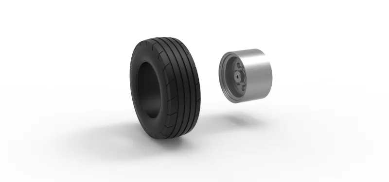 Front tractor wheel Version 4 Scale 1:25 - Model preview 10