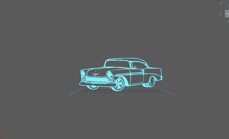 Chevrolet - Bel Air 1956 Wall Art - Model preview 1