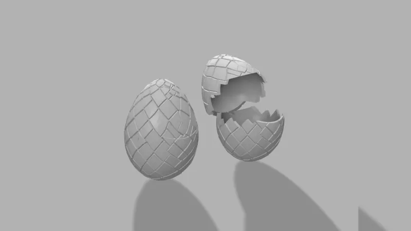 Dragon Egg Container - Fantasy Halloween Box - Model preview 6