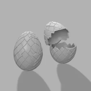 Dragon Egg Container - Fantasy Halloween Box - Model thumbnail 6