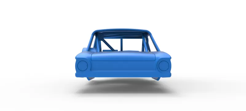 Shell of Vintage Asphalt Modified stock car V11 Scale 1:25 - Model preview 12