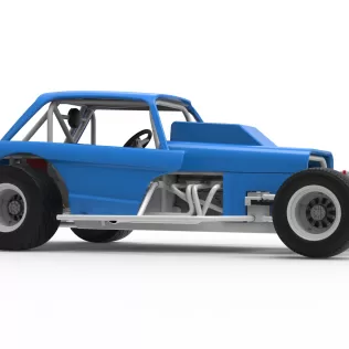 Vintage Dirt Modified stock car Version 10 Scale 1:25 - Model thumbnail 25