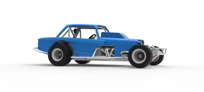 Vintage Dirt Modified stock car Version 10 Scale 1:25 - Model preview 25
