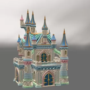 Enchanted Fantasy Castle Miniature STL File for 3D Print - Model thumbnail 6