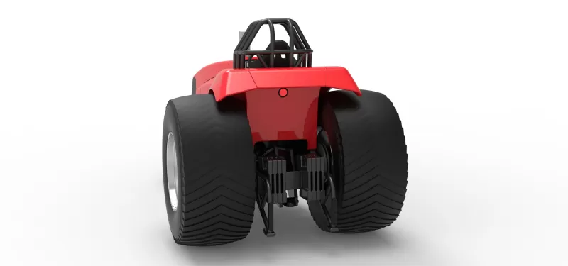 Pro Stock Pulling Tractor Version 6 Scale 1:25 - Model preview 14