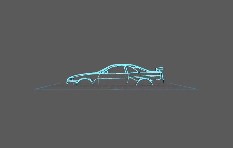 Nissan - Skyline GTR Wall Art - Model preview 2
